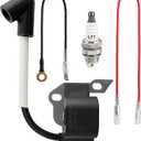 Ignition Coil 1130 400 1302 for Stihl MS170 MS170C MS180 017 018 Chainsaw with 0000 400 7000 Spark Plug 1110 400 7005
