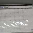 OuMuaMua Large Desk Calendar 2026-2027 - 19 Months from Jun. 2026 through Dec. 2027, 22 x 17 Inches Desktop Wall Calendar with Julian Date To-do & Notes, Corner Protectors for School Home Office
