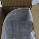 Delamu 2pc 4-Drawer Makeup Organizer Countertop Cosmetic Storage for Vanity | Bathroom | Skincare | Perfume Storage, Casual Pairing No Assembly, Ideal Gift for Women, Clear with Luxe Gold Trim (2pack)