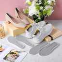 3 Pairs 4d Cloud Technology Height Increase Insoles Soft Foam Cushioning Soles Flexible Trim Insoles Comfortable Absorption Sports Shoe Soles for Men Women Shock-Absorbing Foot Support(Grey,7.5-10.5)