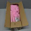 3 Feet Pink Christmas Tree with Lights, 8 Modes Timer 50 Warm White Lights Battery Operated Small Artifical Full Christmas Tree for Indoor Home Office Tabletop Xmas Holiday Decorations