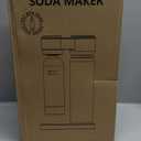 Carbonated Water Maker  Portable Manual Soda Maker for Sparkling Water & Fizzy Drinks  No Electricity, CO Cylinder Not Included  Iceless Soda Machine for Home & Kitchen
