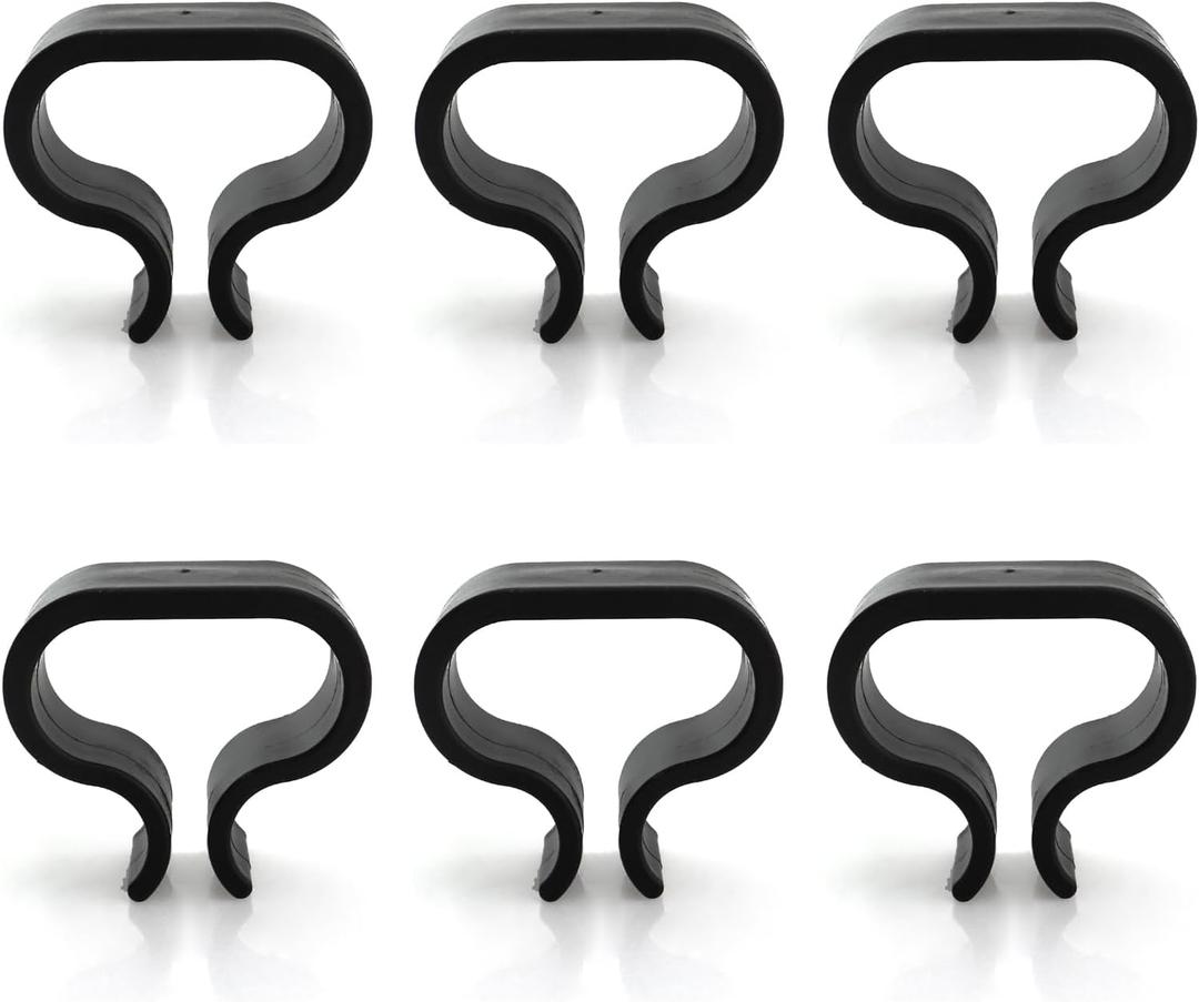 6PCS 2.13 Inch Garden Arrangement Sofa Rattan Chair Fixing Clips Plastic Segmented Connector Fasteners Outdoor Patio Furniture Clamp