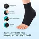 Achilles Tendon Heel Protector - Compression Padded Sleeve Socks - Promifun Premium Gel Heel Socks for Haglunds Bump, Bursitis, Tendonitis & Tenderness - 1 Pair - Regular Size