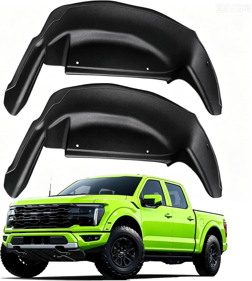 Rear Wheel Well Liners for Ford F150 2021-2026, Mud Flaps & Wheel Well Guards