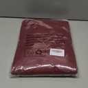 BGment Burgundy Linen Curtains 63 Inches Long for Living Room, Semi Sheer Window Drapes Textured for Bedroom Dining Light Filtering with Rod Pocket Lightweight, 2 Panels, Each 52 Inch Wide