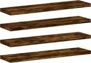 Floating Shelves Mounted Rustic wood (4 Pieces)