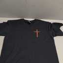 Christian Jesus Distressed Cross Faith T-Shirt. Size 150