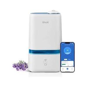 LEVOIT Humidifiers for Bedroom, Smart Wi-Fi Cool Mist Essential Oils Diffuser in one, 4L Ultrasonic Air Vaporizer for plants, baby, Quiet for home large room, nursery, 40 Hours, Classic 200S, Blue