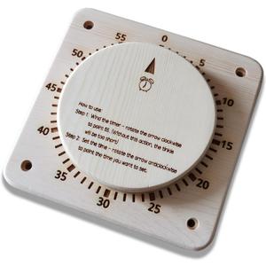 55 Minutes Sauna Timer Self-Driven MechanicalCore Timer for Sauna Room and SPA Room No Need Battery Sauna Accessory