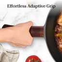 COOKLIFE Cast Iron Handle Cover - Extra Thick Leather Hot Handle Holder for Cast Iron Skillets - Reusable Heat Protection Up to 500F Skillet Handle Cover