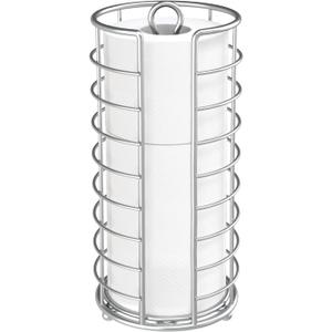 Toilet Paper Holder Stand, Freestanding Bathroom Toilet Paper Organizer, 3 Mega Roll Toilet Paper Holder for Under Sink, Vanity, Cabinet Shelf (Silver)