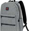 Smell Proof Bags with Lock Smell Proof Backpack Daypack Travel Backpack with Combination Lock Casual Daypacks Simple Grey