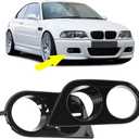 2PCS Fog Light Cover for E46 M3 20012006 Front Bumper Accessory Dual Hole Fog Lamp Bezels 4 Door Sedan