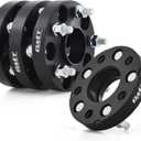 Orion Motor Tech 5x4.5 Hub Centric Wheel Spacers, 1" Black Wheel Spacers with M12x1.5 Studs Compatible with Honda Accord Honda Civic Honda CRV Acura RSX Acura TL, 64.1mm Bore Wheel Spacer Kit, 4pcs