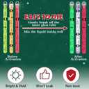 Libima 36 Set 8 Inch Christmas Glow Sticks Necklaces with End Caps and Lanyards Bright Santa Hat Christmas Trees Glow in the Dark Sticks Red White Green Hanging Wands for Party Favors Camping Supplies