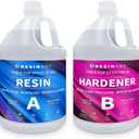 HeyClear 2 Gallon Epoxy Resin Kit with Pumps, Crystal Clear and Hard Upgraded 2 Part Resin and Hardener for Casting Coating, Countertop, Table top, Art DIY Handcraft Jewelry