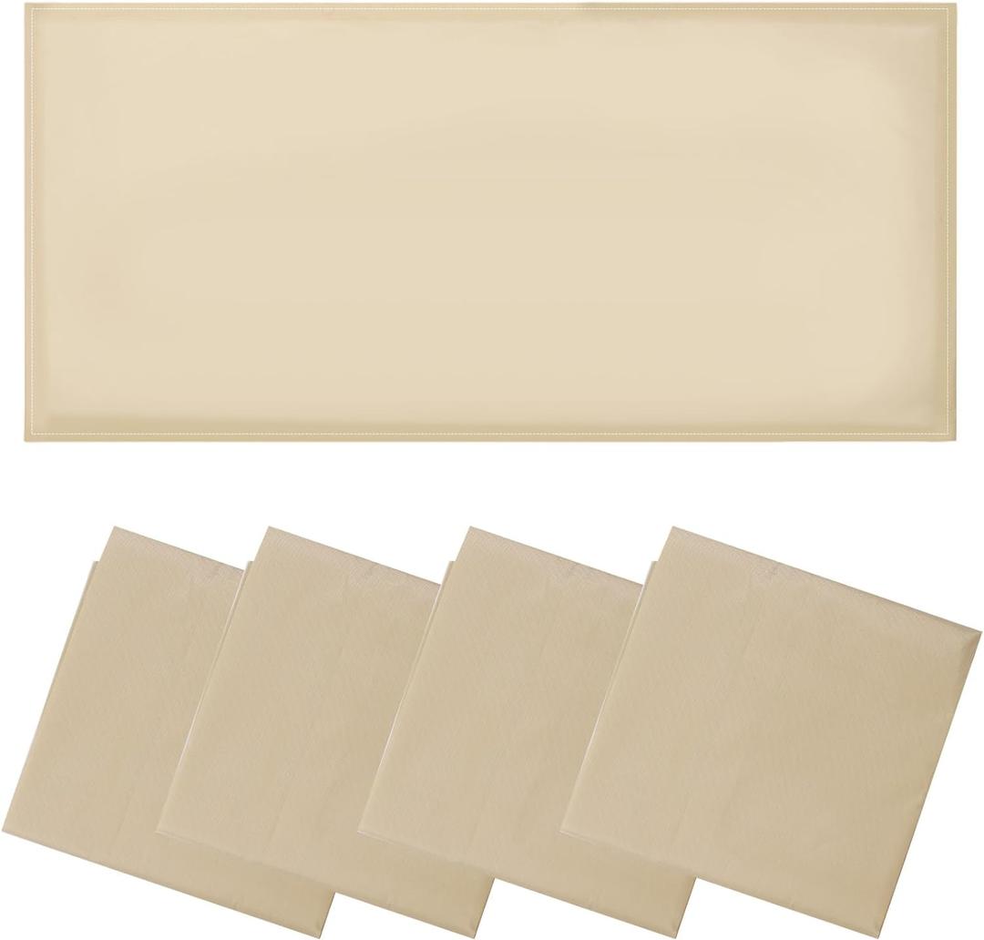 4 Pcs Light Covers - Light Covers for Ceiling Lights Classroom, Magnetic Light Filters for Office, Hospitals, Home 4 x 2 Feet (Warm Yellow)