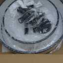 Drum Chandelier for Dining Room, 5-Light Modern Farmhouse Black Chandelier with Fabric Drum Shade, 20" Hanging Pendant Ceiling Light Fixture for Kitchen Island Bedroom Living Room (Black 19.8'')