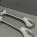 TAILI Grab Bars for Bathtubs and Showers 2 Pack Suction Grab Bar, Heavy Duty Shower Handle Removable Bath Handrails for Seniors and Elderly, Bathroom Safety Grip No Drilling Waterproof,Grey (16.8", Gray)