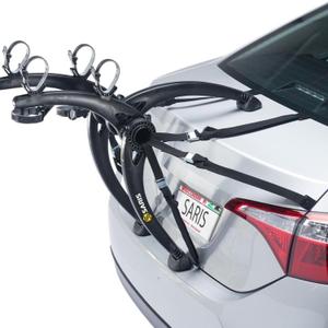 Saris Bones Car Trunk Bicycle Rack Carrier, Mounts 2 Bikes, Black - Durable, Rust-Free, Anti-Sway Straps, Fits Most Vehicles, Made in USA, Arc-Based Design, 100% Recyclable Materials (2 Bike Carrier) Saris Bones Car Trunk Bicycle Rack Carrier, Mounts 2 Bikes, Black - Durable, Rust-Free, Anti-Sway Straps, Fits Most Vehicles, Made in USA, Arc-Based Design, 100% Recyclable Materials (2 Bike Carrier)