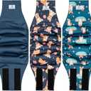 5 Pack Dog Diapers Male, Reusable Leakproof Pet Soft Dog Belly Band Wraps, High Absorbency Male Dog Diaper ,Wider Washable Belly Band for Doggy Incontinence and Puppy Training (XL(22"-27"))