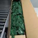 7 ft. PVC Unlit Artificial Slim Pencil Christmas Tree with Stand Home Holiday Decor Green