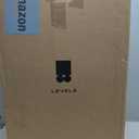 LEVEL8 Elegance Checked Luggage, 24 Inch Hardside Suitcase, Lightweight Matte Hardshell with Tsa Lock, Large Suitcases with Spinner Wheels, Black