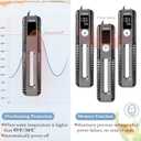 FEDOUR 600W 800W Titanium Aquarium Heater with External Controller, LED Digital Display Submersible Heater with Overheating Protection, for up to 220Gallon Fish and Turtle Tank (800W for up to 220Gal)