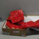 GENSHUO Over the Knee Boots for Women with Heel Suede Thigh High Boots Stretch Sexy Pointed Toe Stiletto Long Boot Shoes (9, Patent Leather Red)