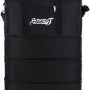 Expandable Extra Large Travel Oxford Duffel Bag with Wheels Waterproof Lightweight Traveling Foldable Suitcase (Black, M)