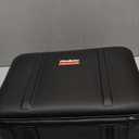 Fireproof Document Box, Hard Case Fireproof Document Organizer with Lock, Water Resistant Safe Box for Important Documents Certificates Laptop Passports, Black