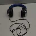 AC01 Over-Ear Headphones Wired, Passive Noise Isolating Corded Stereo Headsets with Mic Volume Control for Adults Teens 3.5mm for Chromebooks, Laptop, Computer, Tablets, Travel (Black Blue)