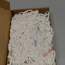 Stuffed Animal Net or Hammock XL for Flat Wall Mounted Handmade Macrame Toy Display Hanging Plush Toy Net for Stuff Animal Storage(Cream)