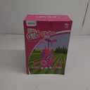 Liberry Toddler Golf Set with Putting Mat for 2 3 4 Years Old Boys Girls, Upgraded Kids Golf Cart with Unique Shoulder Strap Design, Indoor and Outdoor Golf Toys Gifts (Pink)