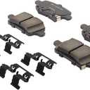 ACDelco Gold 17D1915CHF1 Ceramic Rear Disc Brake Pad Kit with Clips