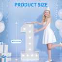 4FT 13 Marquee Numbers, 13 Light up Numbers for Party, 13th Birthday Decorations, Big 13 Sign with Light for Anniversary, Official Teenager Birthday Backdrop Decor