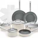 ChefRobot Nonstick Ceramic Cookware Set Healthy Pots And Pans Set Induction Kitchen Cookware sets Non Toxic Pots And Pan Set,PFOA  PTFE Free (18 pcs)