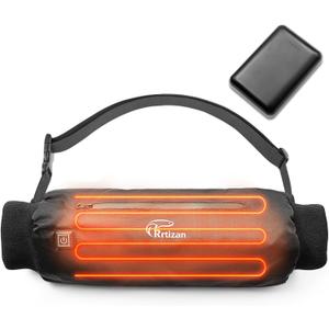 Heated Hand Warmer Pouch with 10000mAh Power Bank,Hand Warmers Poucn with 3 Levels Heating, Ideal for Football, Camping,Hunting, Portable and Waterproof Football Hand Warmer Heated Hand Muff