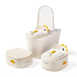 Toddler Toilet Potty Chair for Toddlers 1-7, Kids Potty Training Seat, 3-in-1 Potty Chair for kids Portable Removable Seat with Sturdy Step Stool, Standalone Potty Chair for Toddlers