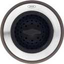 OXO Good Grips 2-in-1 Sink Strainer Stopper, Black