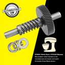 9709231 9703337 W11086780 9709511 Worm Gear Kit for KitchenAid Whirlpool 5QT&6QT, Mixer Gear Parts Drive Gear Replacement - W/Food Grade Grease