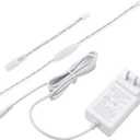 Litever Wall Plug 12VDC 3A Power Supply with DC5521 Output Connector + Litever DC5521-L822 Connector + Litever LED Dimmer, Compatible with Litever LL-030, LL-027, LL-024, LL-013 Under Cabinet Lights