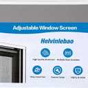 Expandable Window Screen，10" H x 19"- 36" W Adjustable Window Screen