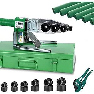 WINB Plastic Pipe Welder Plastic pipe 110-220v welding tool Pipe Welding Machine PP, PP-R, PE, PP-C Pipe with 0.79/0.98/1.26/1.57/1.97/2.46 in Die Head