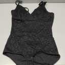 BRABIC Lace Bodysuit for Women Tummy Control Shapewear Sleeveless Tops V-Neck Backless Camisole Jumpsuit Shaper (X-Large, Black)