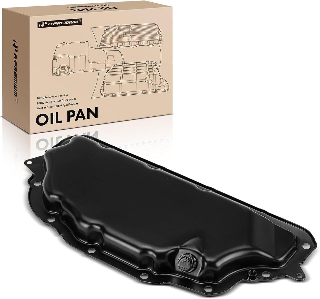 A-Premium Lower Engine Oil Pan Sump with Drain Plug Compatible with Mercedes-Benz C250, C300, C350, C400, C63 AMG, C63 AMG S, E250, E300, E350, E400, E500, E550, CLS400, CLS550, CLS63 AMG, CLS63 AMG S