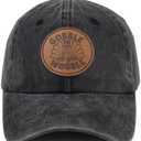 KKMKSHHG Gobble Till You Wobble Baseball Cap for Men Women, Adjustable Leather Patch Cotton Thanksgiving Turkey Hat