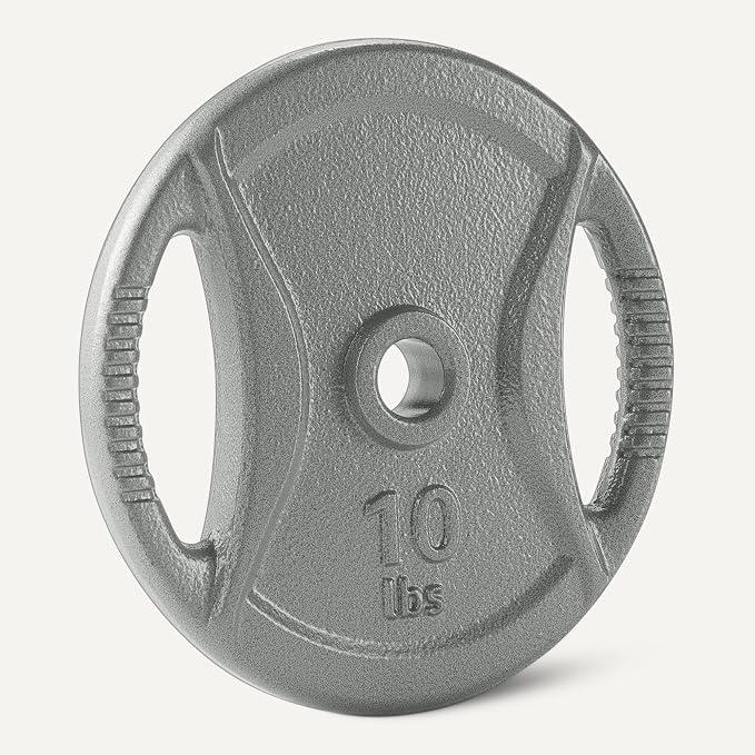 Amazon Basics 1" Grip Cast Iron Weight Plates