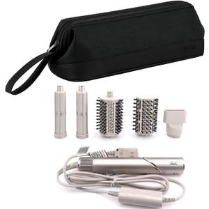 Airwrap Travel Case for Dyson/Shark Flexstyle, Travel Pouch for Complete Styler and Attachments, Travel Bag for Hair Dryer (Black)